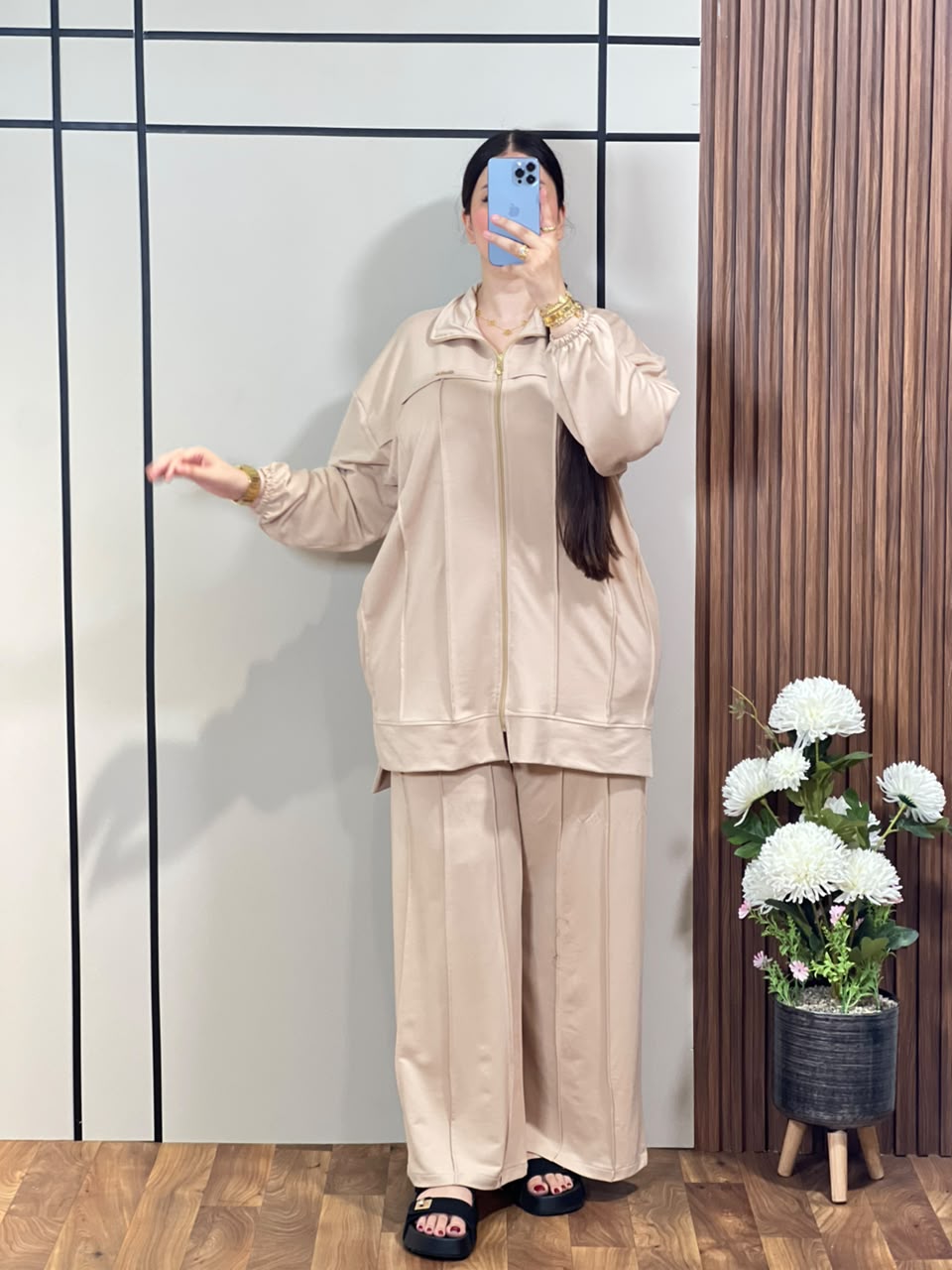 Veste Zippée et Pantalon Large