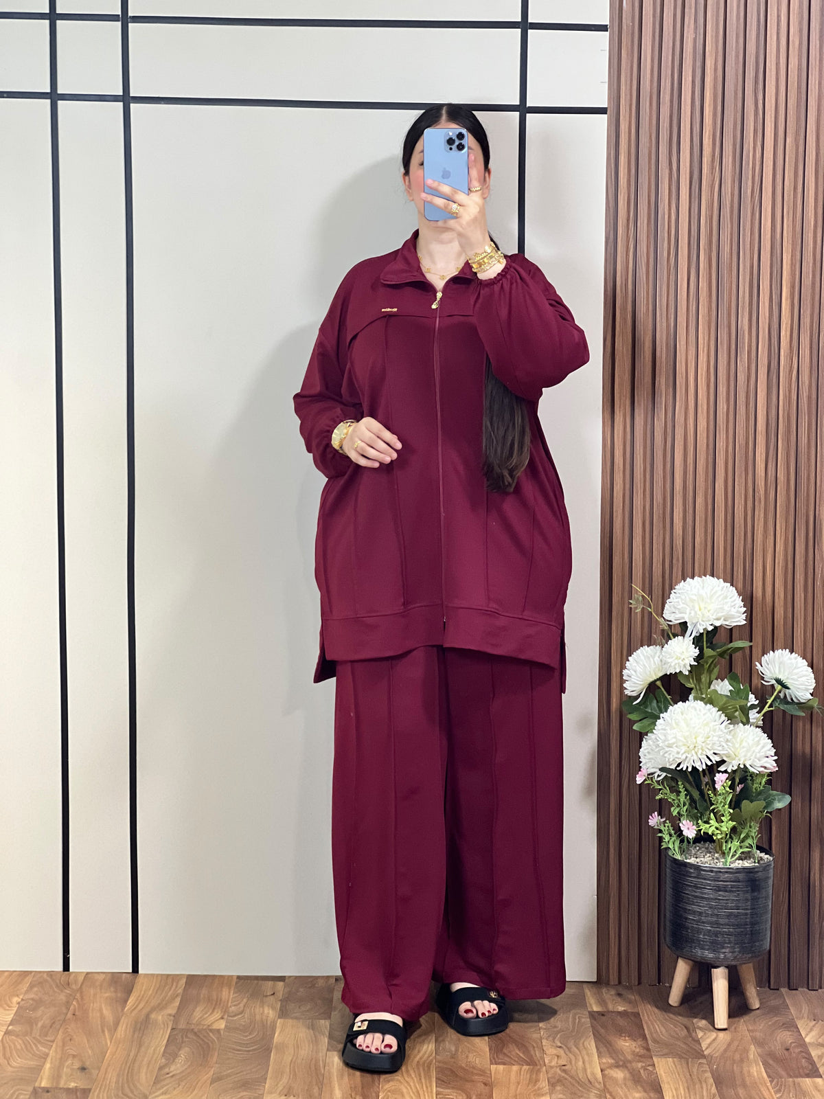 Veste Zippée et Pantalon Large