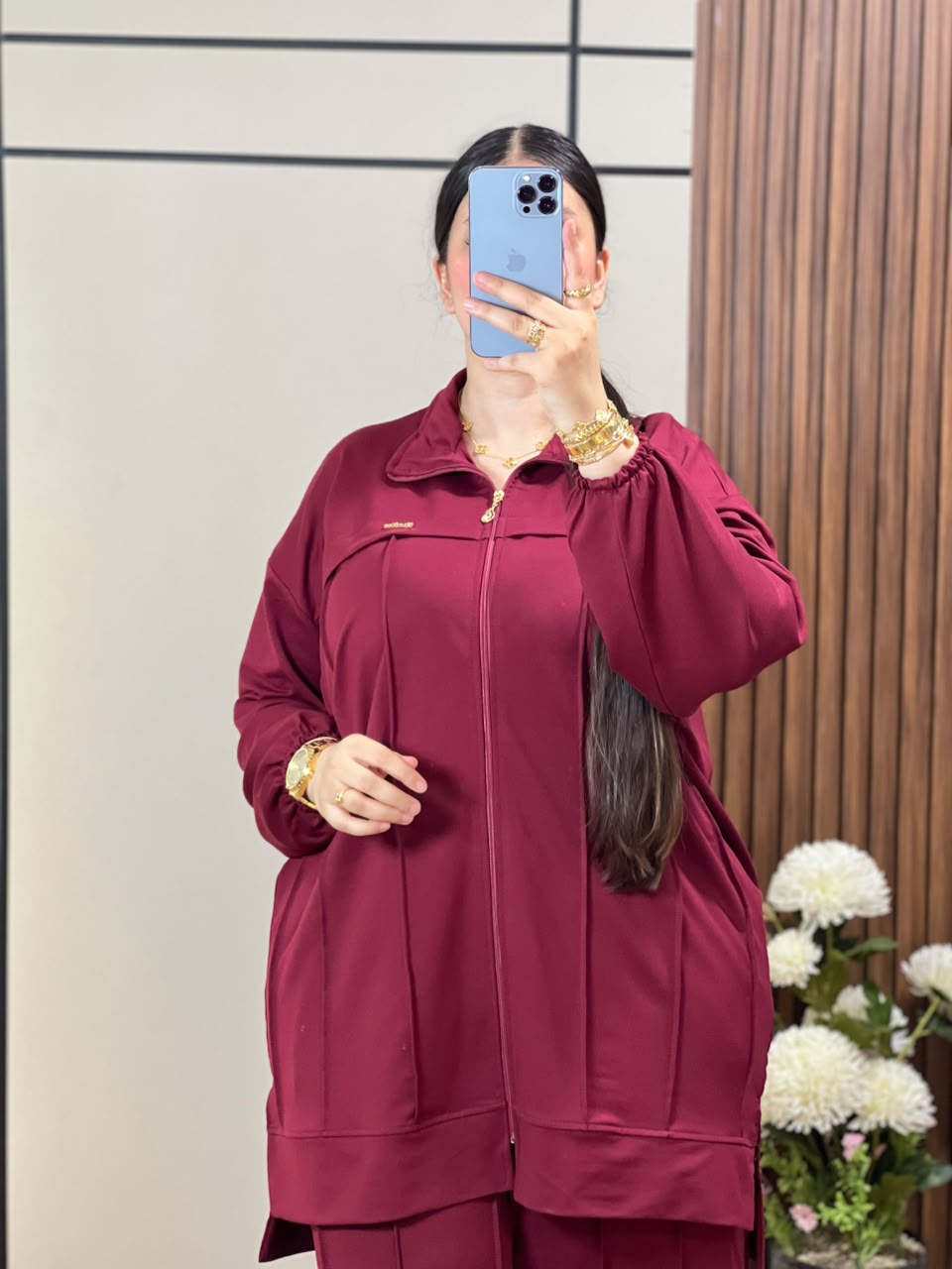 Veste Zippée et Pantalon Large