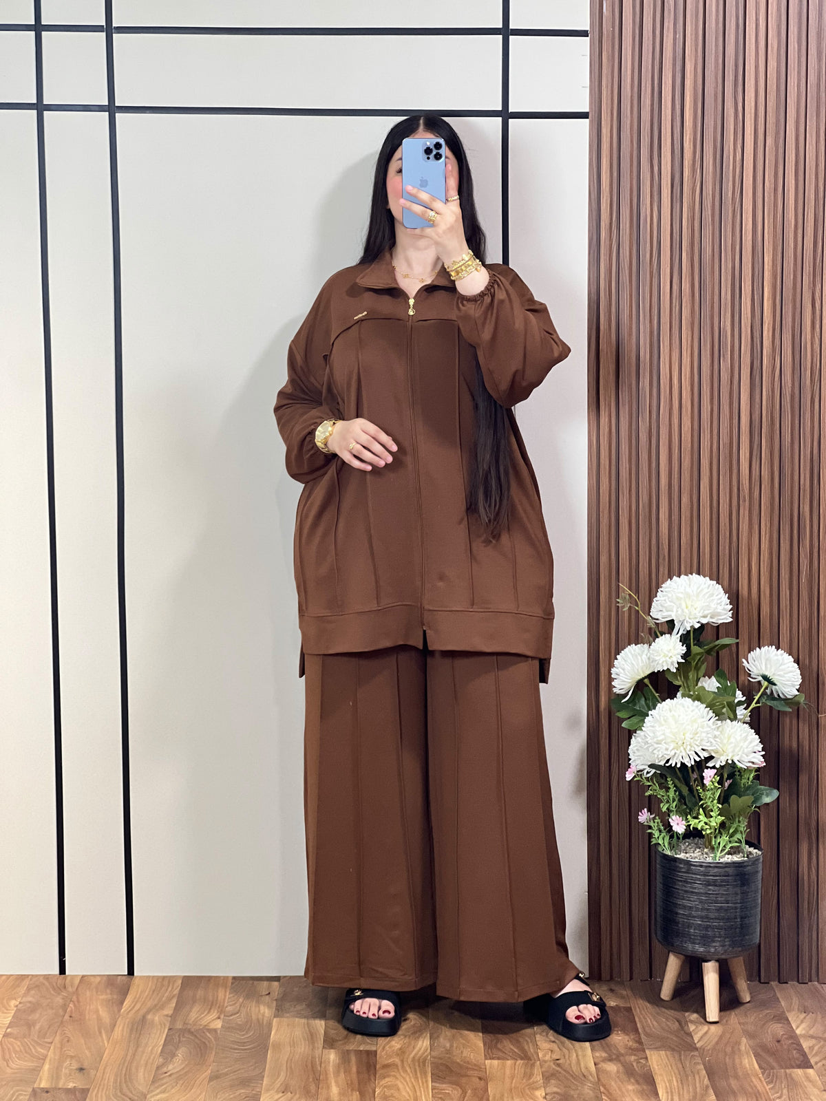 Veste Zippée et Pantalon Large