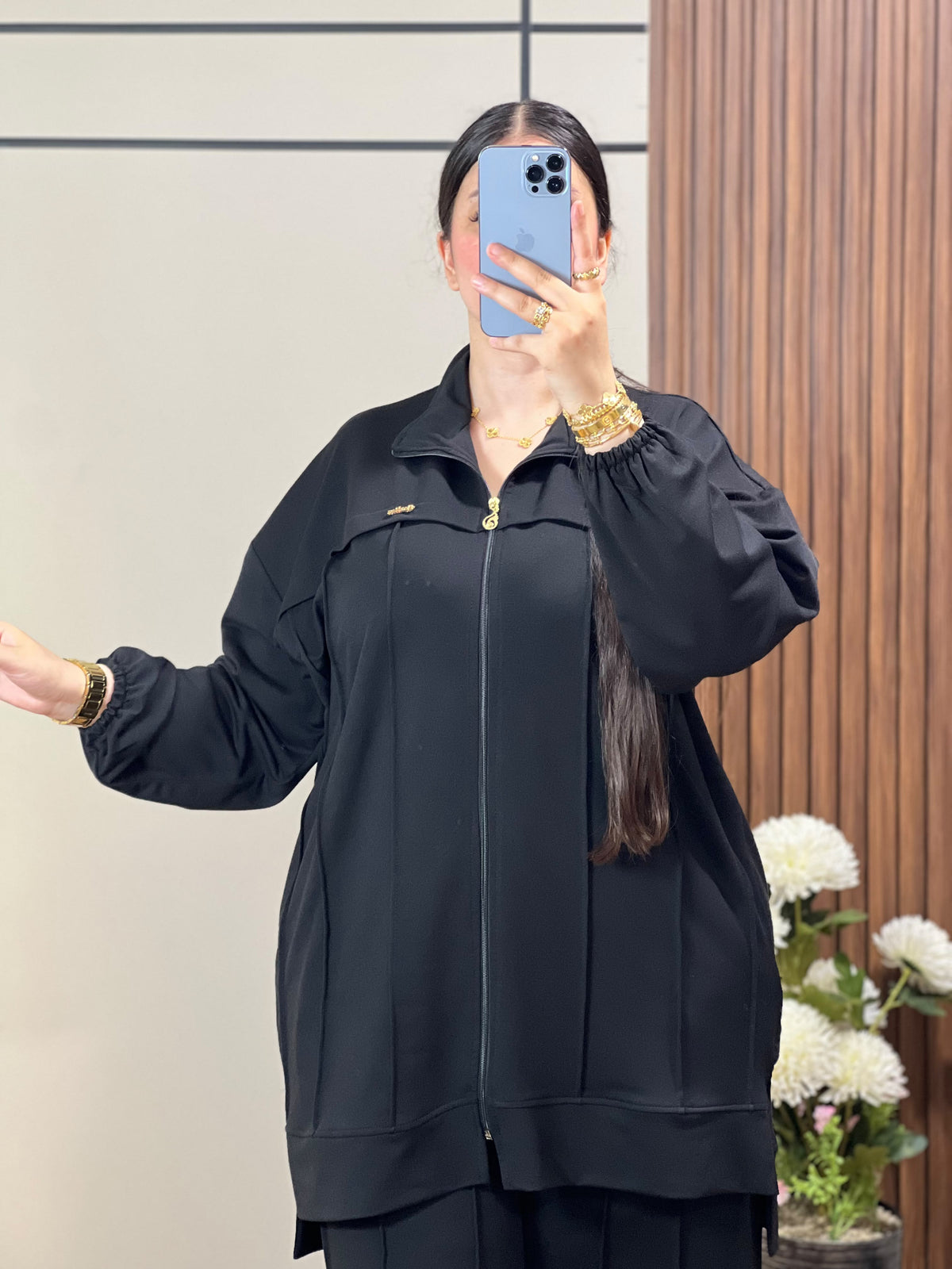 Veste Zippée et Pantalon Large