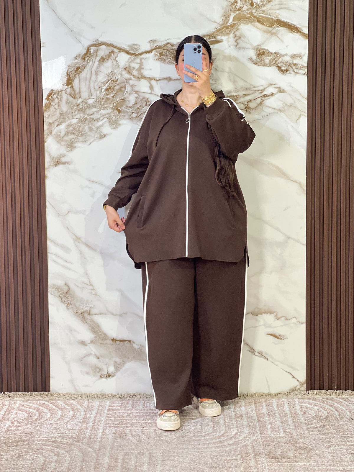 Ensemble jogging oversize